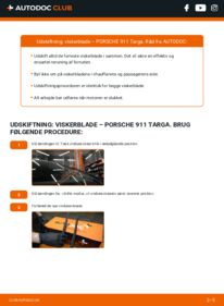 Hvordan man udfører udskiftning af: Viskerblade på 3.0 SC Carrera Porsche 911 Targa