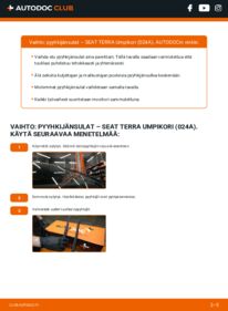 Kuinka vaihtaa Pyyhkijänsulat 0.9 SEAT TERRA Box (024A) -autoon