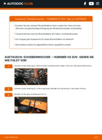 Wie der Wechsel durchführt wird: Scheibenwischer HUMMER HUMMER H2 6.0 AWD tauschen