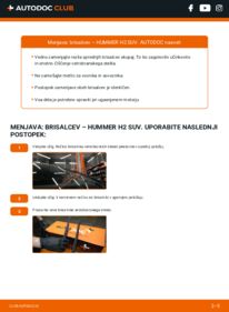 Kako izvesti menjavo: Metlica brisalnika stekel H2 SUV 6.0 AWD