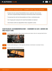 Wie der Wechsel ausgeführt wird: Scheibenwischer 6.0 AWD HUMMER HUMMER H2