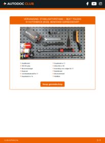 Vervanging uitvoeren: Stabilisatorstang 1.6 TDI Seat Toledo 4