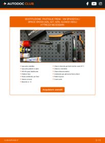 Sostituzione di Pastiglie dei freni VW SPACEFOX / SPACE CROSS (5Z6, 5Z7) 1.6