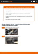 Gaisa filtrs: profesionāla rokasgrāmata tā nomaiņai tavam Audi A4 B8 Allroad 3.0 TDI quattro