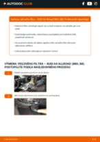 Profesionálny sprievodca výmenou súčiastky Vzduchový filter na tvojom aute Audi A4 B8 Allroad 3.0 TDI quattro