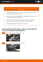 Encuentra y descarga de forma gratuita los manuales de mantenimiento para AUDI A4 Avant (8K5, B8) en formato PDF