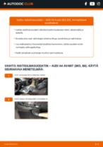AUDI A4 Sisäilmansuodatin vaihto: ilmainen pdf