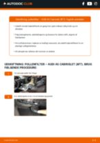 Gratis PDF instruktioner til gør-det-selv AUDI A5 Convertible (8F7) vedligeholdelse