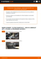 Le guide professionnel de remplacement pour Filtre à Huile sur votre Audi A5 B8 Cabriolet 2.0 TFSI