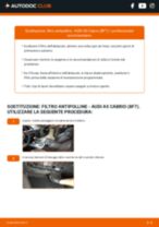 Come cambiare Filtro antipolline carbone attivo e biofunzionale Audi A5 Cabriolet F57 - manuale online