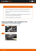 Hogyan cseréljünk Utastér levegőszűrő AUDI A5 Sportback (8TA) - kézikönyv online