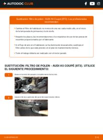 Cómo sustitución de Filtro de Habitáculo 3.0 TDI quattro Audi A5 8t3