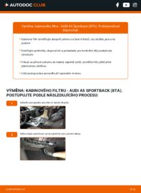 Jak provést výměnu: Kabinovy filtr A5 B8 Sportback (8TA) 2.0 TDI