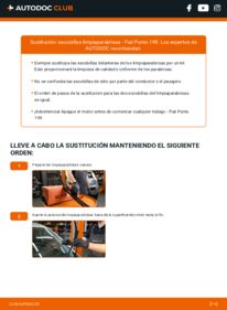 Cómo sustitución de Escobillas de Limpiaparabrisas 1.3 D Multijet Fiat Grande Punto 199