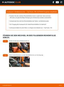 Wie der Austausch bewerkstelligt wird: Scheibenwischer 1.3 D Multijet Fiat Punto 199
