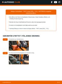 Så byter du Torkarblad på 1.3 D Multijet (323AXB11, 323AXB1A) Fiat Linea 323