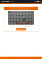 Comment changer Filtre climatiseur FIAT PUNTO Convertible (176C) - manuel en ligne