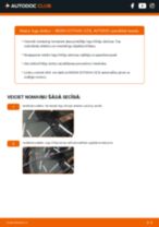SKODA aizmugurē un priekšā Stikla tīrītāja slotiņa nomaiņa dari-to-pats - tiešsaistes instrukcijas pdf
