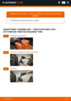 Den professionelle guide til udskiftning af Viskerblade på din FORD Focus Mk2 Kasten / Kombi 1.6 TDCi