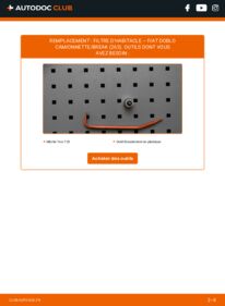 Comment effectuer un remplacement de Filtre d'Habitacle 1.3 D Multijet FIAT DOBLO Box Body / Estate (263)