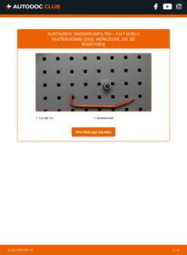 Wie der Austausch bewerkstelligt wird: Innenraumfilter 1.3 D Multijet FIAT DOBLO Box Body / Estate (263)