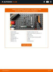 Jak provést výměnu: Brzdovy kotouc Punto III Hatchback (199) 1.2 (199AXZ1A, 199BXZ1A)