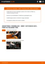 Trin-for-trin PDF-tutorial om skift af BMW 1 (E81) Viskerblade