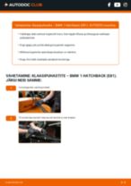 Samm-sammuline PDF-juhend BMW 1 (E81) Pesurikumm asendamise kohta