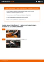 Lépésről-lépésre PDF-útmutató - BMW 1 (E81) Törlőlapát csere