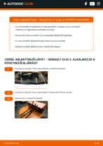 Hogyan végezzek Ablaktörlő cserét Clio III Van (SB_, SR_) 1.2 Hi-Flex (SR1U) autómban? Lépésről-lépésre útmutatók