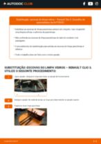 Substituindo Escovas do limpa parabrisas em RENAULT CLIO III (BR0/1, CR0/1) - dicas e truques