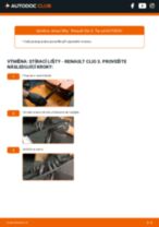 Jak vyměnit přední a zadní List stěrače RENAULT CLIO III (BR0/1, CR0/1) - manuály online