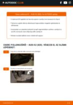 Ingyenes PDF formátumú útmutatók AUDI gépkocsija DIY karbantartásához