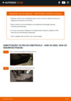 Manual DIY sobre como substituir o Filtro do Habitáculo no AUDI A2