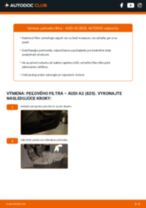 Ilustrované návody k rutinným kontrolám v rámci údržby auta AUDI A2 (8Z0)