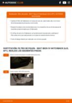 La guía profesional para realizar la sustitución de Filtro de Aceite en tu Seat Ibiza 6J 1.6 TDI