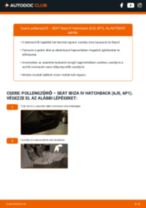 Hogyan cseréje és állítsuk be Utastér levegő szűrő SEAT IBIZA: pdf útmutató