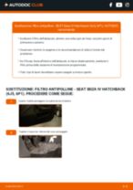 Cambiare Filtro Antipolline SEAT IBIZA: manuale tecnico d'officina