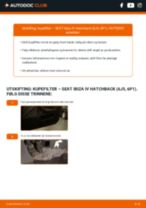 Hvordan bytte Klimafilter SEAT IBIZA V (6J5, 6P5) - guide online