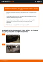 Jak wymienić Filtr powietrza kabinowy SEAT IBIZA V (6J5, 6P5) - instrukcje online