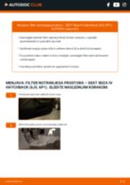 Zamenjavo Filter notranjega prostora SEAT IBIZA: brezplačen pdf