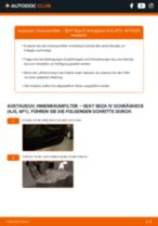 PDF-Instruktionen und Wartungspläne für den SEAT IBIZA V (6J5, 6P5), die dein Portemonnaie entlasten
