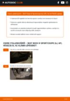 Hogyan végezzek Utastér levegő szűrő cserét Ibiza V (KJ1) 1.6 TDI autómban? Lépésről-lépésre útmutatók