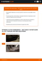 Wymiana Filtr powietrza kabinowy SEAT IBIZA V SPORTCOUPE (6J1, 6P1): poradnik pdf