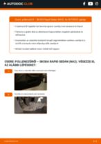 Útmutató PDF Rapid Sedan (NA2) 1.6 TDI karbantartásáról