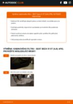 Profesionální průvodce výměnou součástky Vzduchovy filtr na tvém autě Seat Ibiza 6j Combi 1.6 TDI