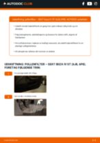 Hvordan skifter jeg Kabinefilter på min Ibiza III Hatchback (6L) 1.4 16V? Trin-for-trin vejledninger