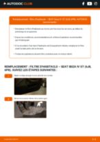 Changement Filtre à Particules SEAT ARONA : guide pdf