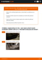 Profesionální průvodce výměnou součástky Olejovy filtr na tvém autě SEAT IBIZA SPORTCOUPE Box Body / Hatchback (6J1) 1.2 TDI