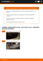 Profesionální průvodce výměnou součástky Vzduchovy filtr na tvém autě SEAT Ibiza KJ1 1.0 TSI
